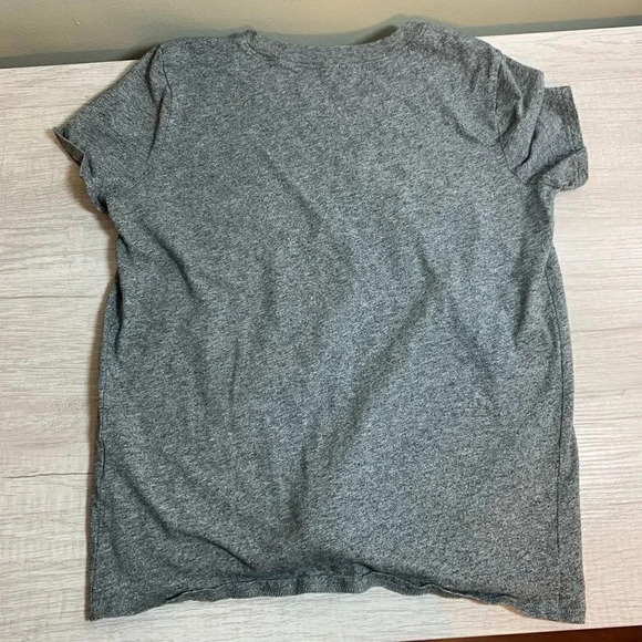Madewell Knot Front Tee Gray Size XXS - Picture 3 of 9